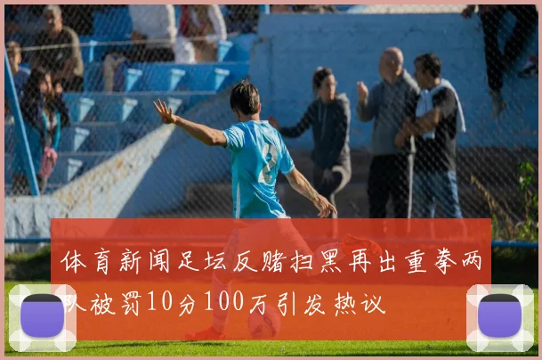 体育新闻足坛反赌扫黑再出重拳两队被罚10分100万引发热议